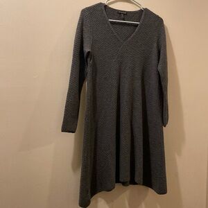 Eileen Fisher women’s small sweater dress - long sleeve - gray - vneck